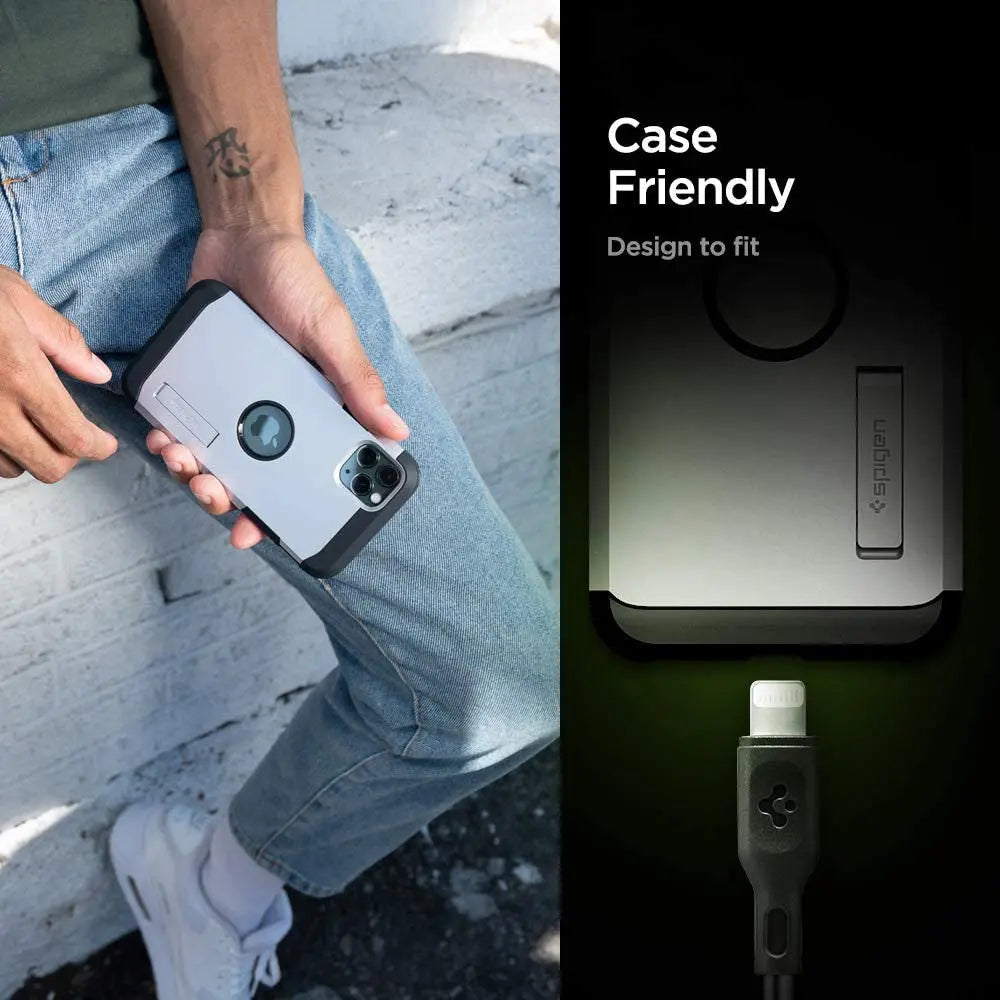 Spigen DuraSync™ USB-C to Lightning Cable With Power Delivery Type C Cable Fast Charging Cable iPhone Cable USB C Cable