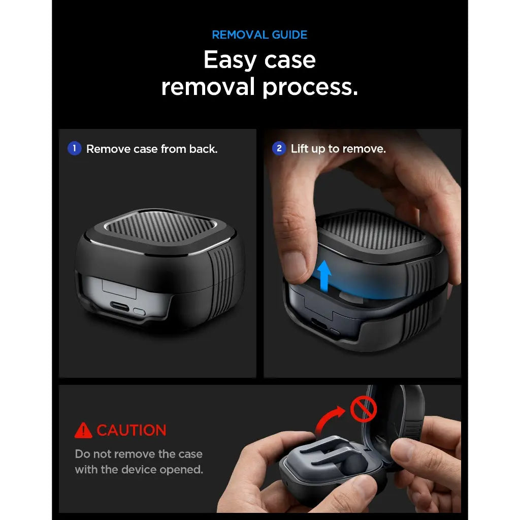 Spigen Galaxy Buds 4 Pro Case / Galaxy Buds 4 Case Rugged Armor Samsung Buds 4 Pro Case Buds 4 Case