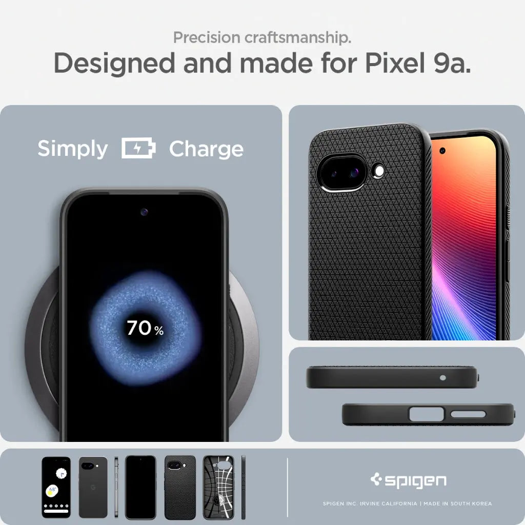 Spigen Google Pixel 9a Case Liquid Air Google Pixel 9a Cover Drop Protection Slim Durable Flexible Casing
