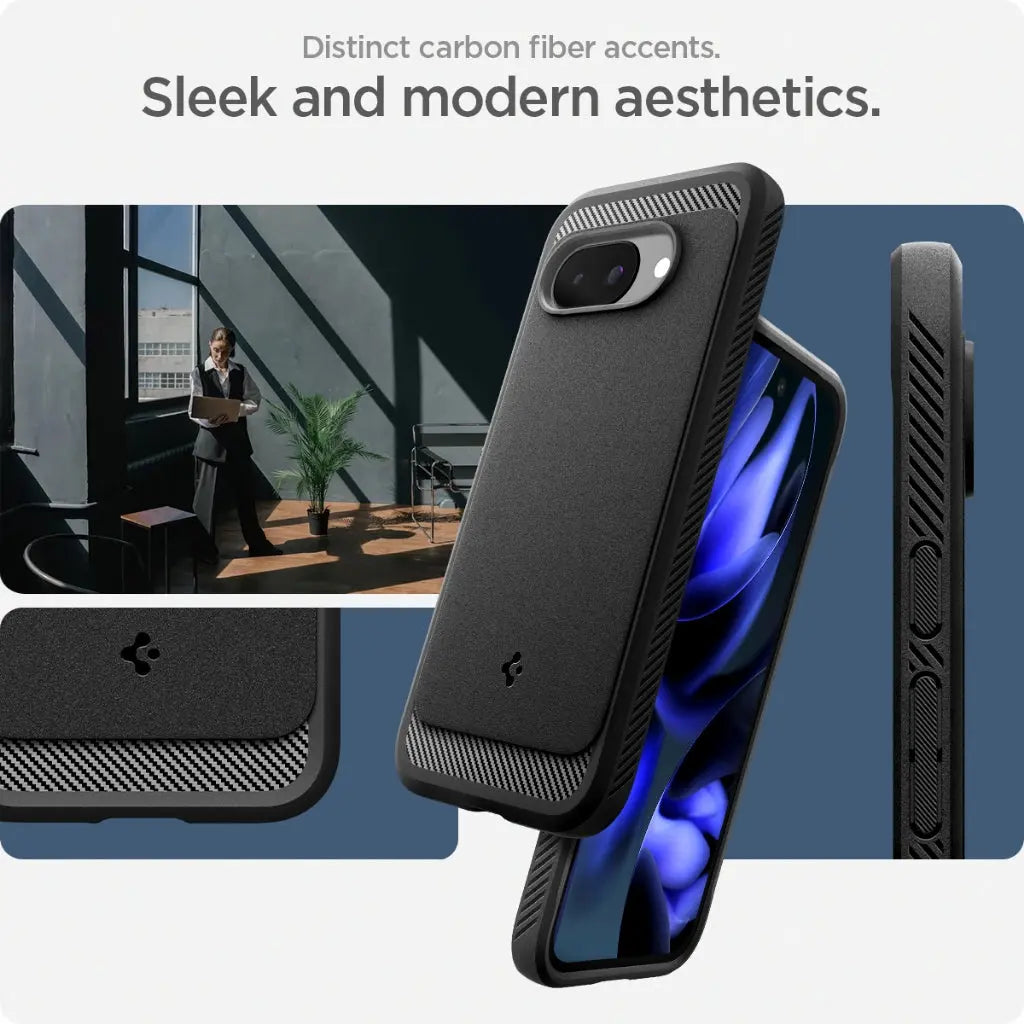 Spigen Google Pixel 9a Case Rugged Armor MagFit Magnetic Phone Case MagSafe Case Protective Google Pixel 9a Cover