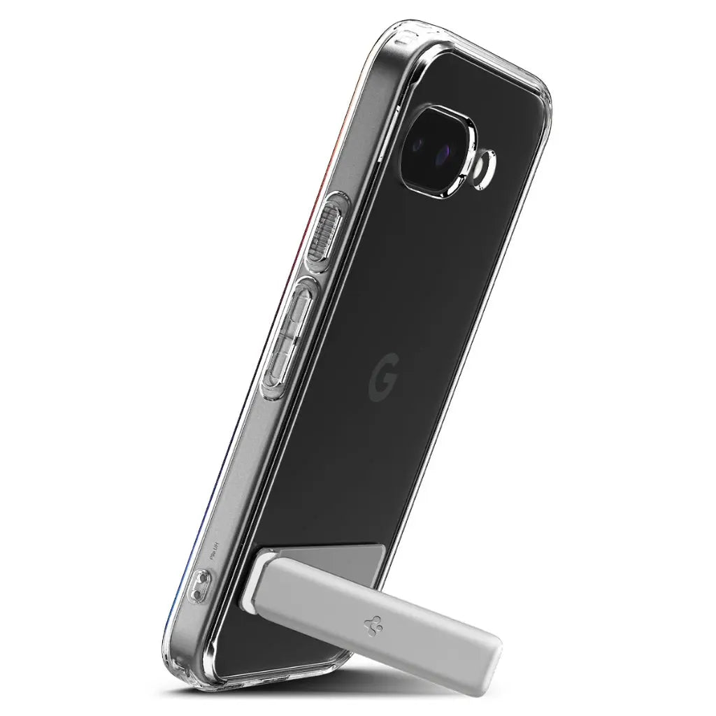 Spigen Google Pixel 9a Case Slim Armor Essential S Clear Case Built In Kickstand Drop Protective Google Pixel 9a Cover