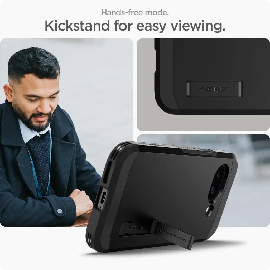 Spigen Google Pixel 9a Case Tough Armor MagFit Magnetic Phone Case Kickstand & Extreme Protection Google Pixel 9a Cover