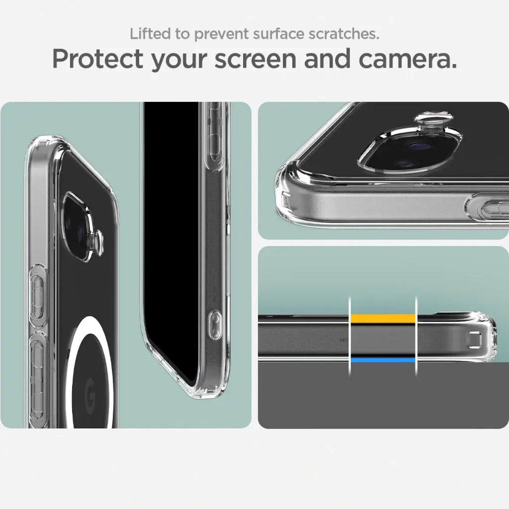 Spigen Google Pixel 9a Case Ultra Hybrid MagFit Clear Case Magnetic Phone Case MagSafe Case Google Pixel 9a Cover