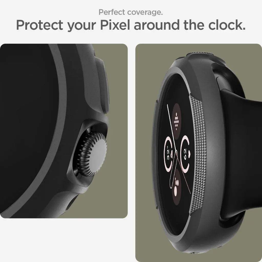 Spigen Google Pixel Watch 3 (45mm) Case Liquid Air Google Pixel Casing Slim Protection Google Pixel Cover
