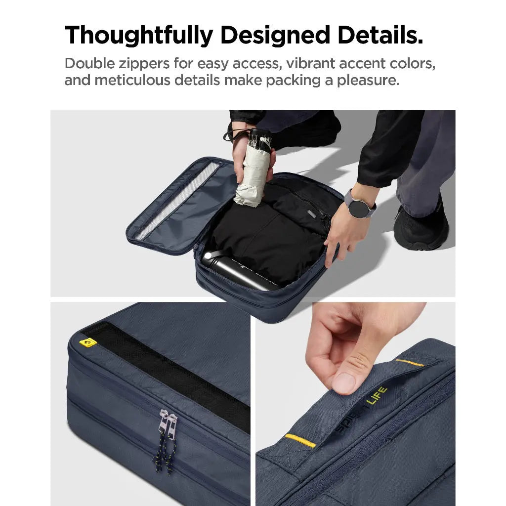 Spigen KD600 Compression Travel Packing Cubes Travel Organiser for Suitcases & Carry On Expandable Luggage Storage Bag