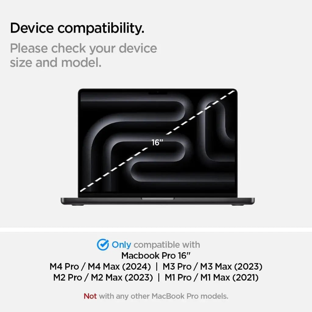 Spigen MacBook Pro 16 inch (2024/2023/2021) Privacy Screen Protector SafeView Tempered Glass MacBook Screen Protector
