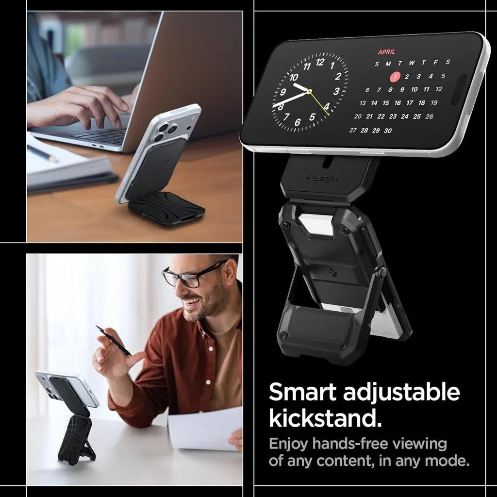 Spigen Magnetic Card Holder Tough Armor Pro Card Holder Wallet (5 Cards) iPhone 17/16/15/14/13/12