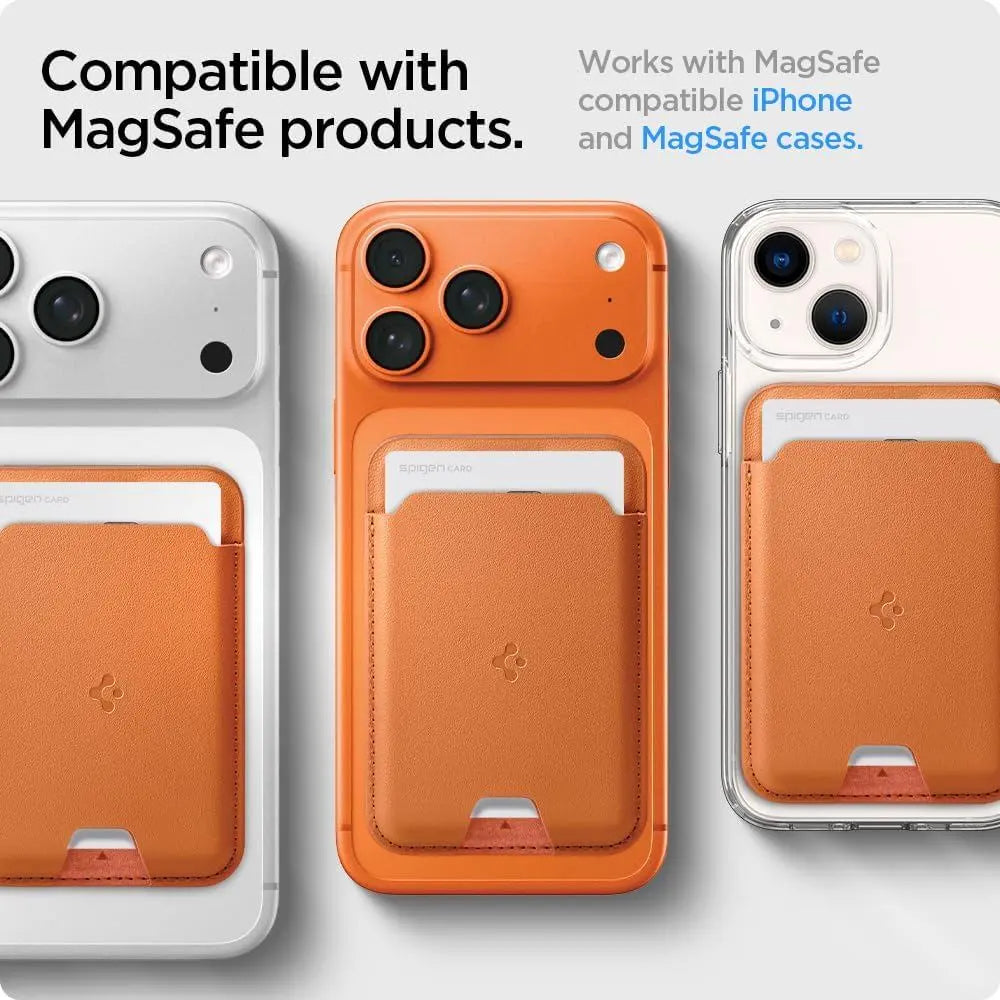 Spigen Magnetic Card Holder Valentinus Card Holder Wallet (3 Cards) for iPhone 17/16/15/14/13/12