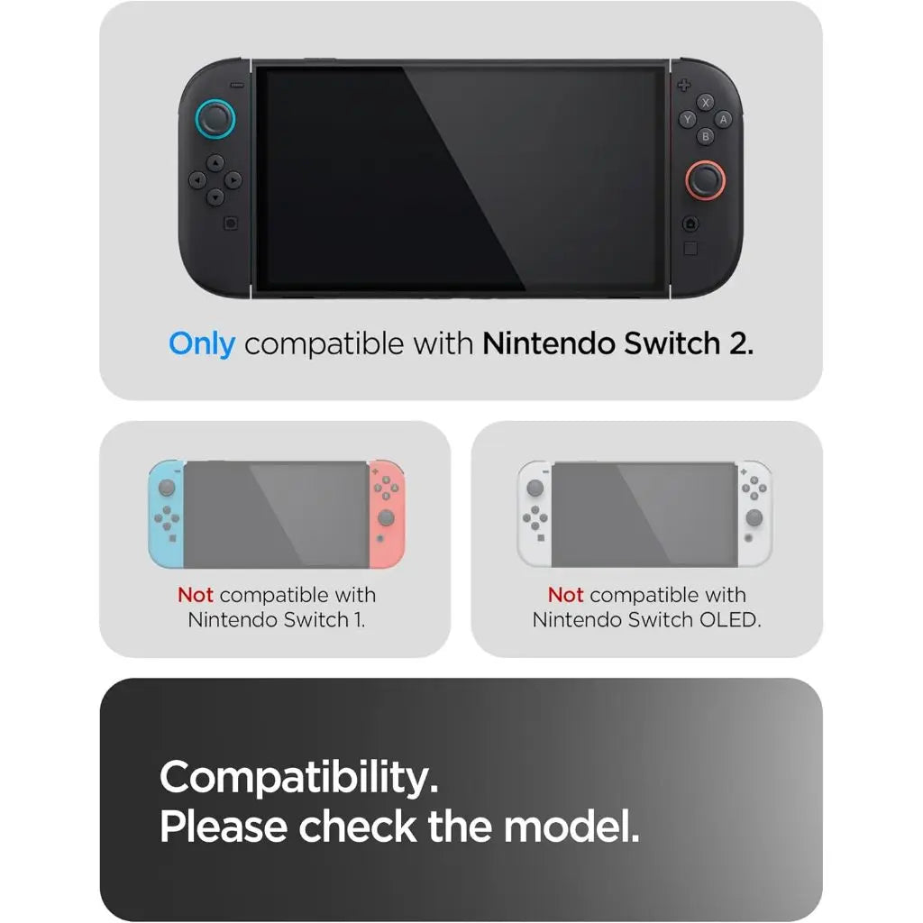 Spigen Nintendo Switch 2 Case (2025) Thin Fit 360 Hard Shell Cover with Full-Coverage Switch 2 Case