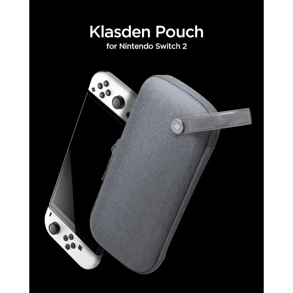 Spigen Nintendo Switch 2 (2025) Klasden Pouch Protective Carrying Case with 10 Game Card Slots and AirTag Storage