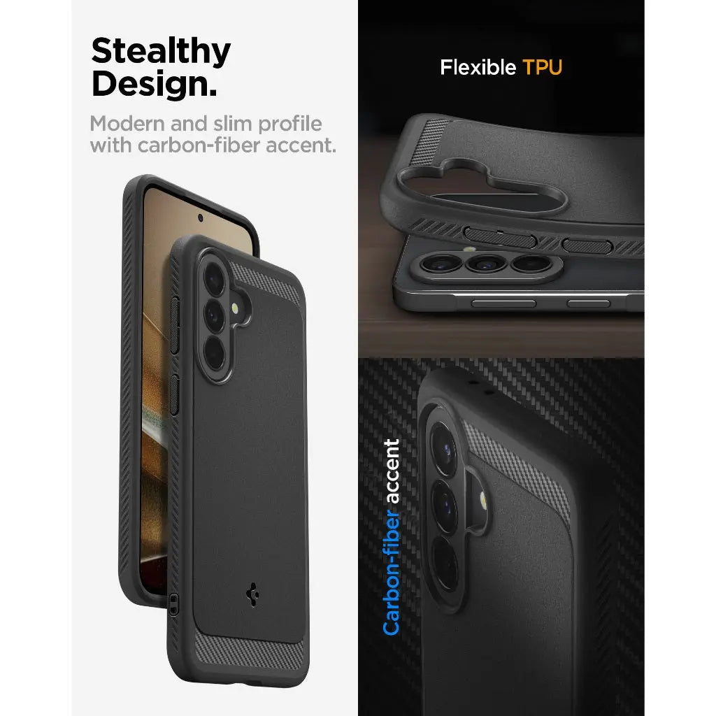 Spigen Samsung A37 5G Case Rugged Armor Galaxy A37 Casing Mil-Grade Protection Samsung Cover