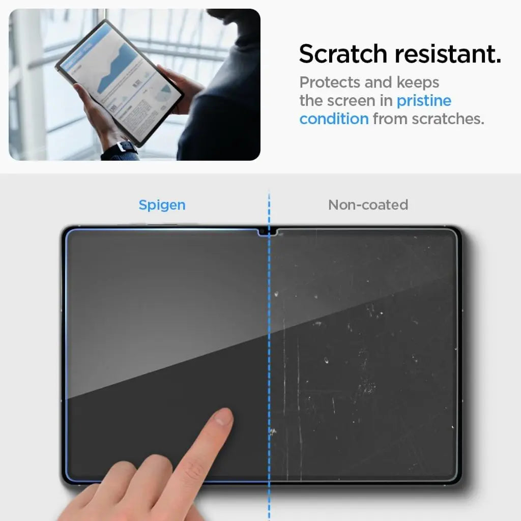 Spigen Samsung Galaxy Tab S10 FE Plus Screen Protector Glas.tR Slim Screen Protector with 9H Hardness Film