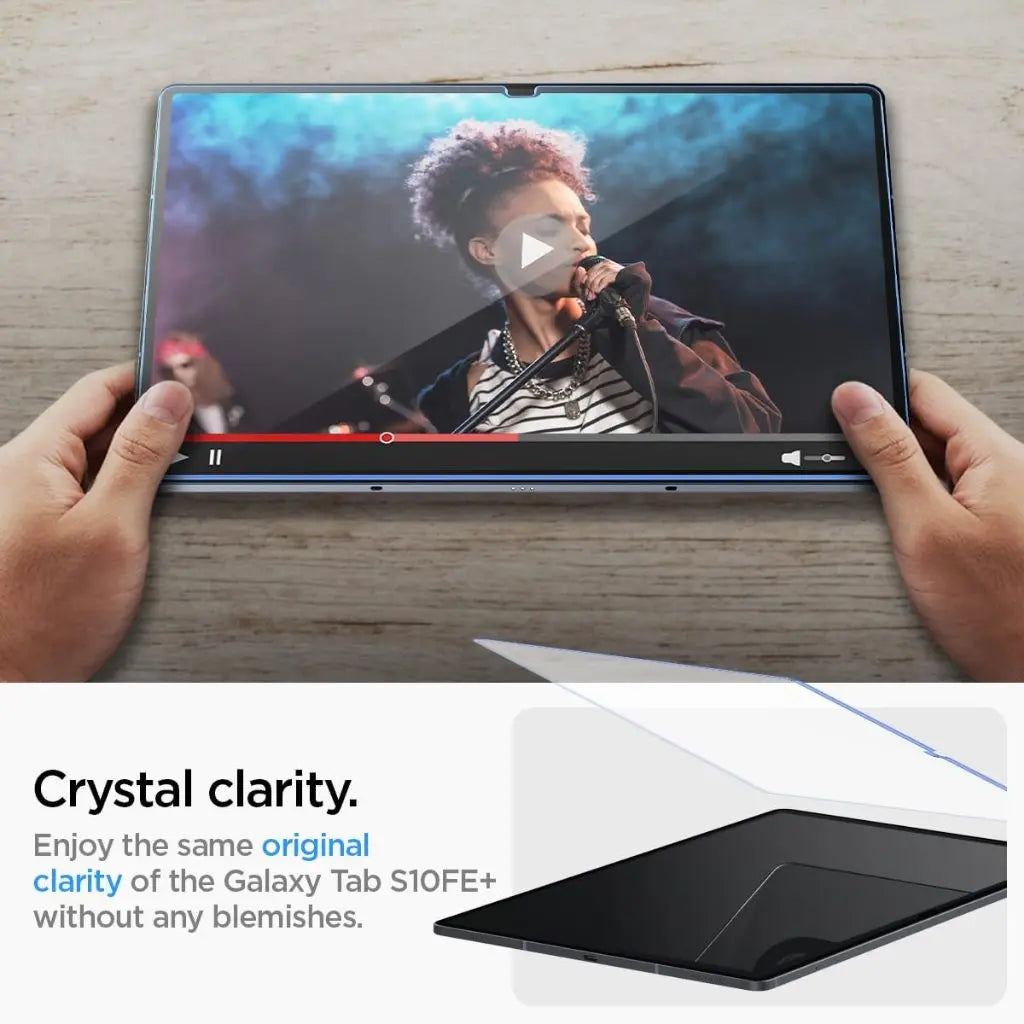 Spigen Samsung Galaxy Tab S10 FE Plus Screen Protector Glas.tR Slim Screen Protector with 9H Hardness Film