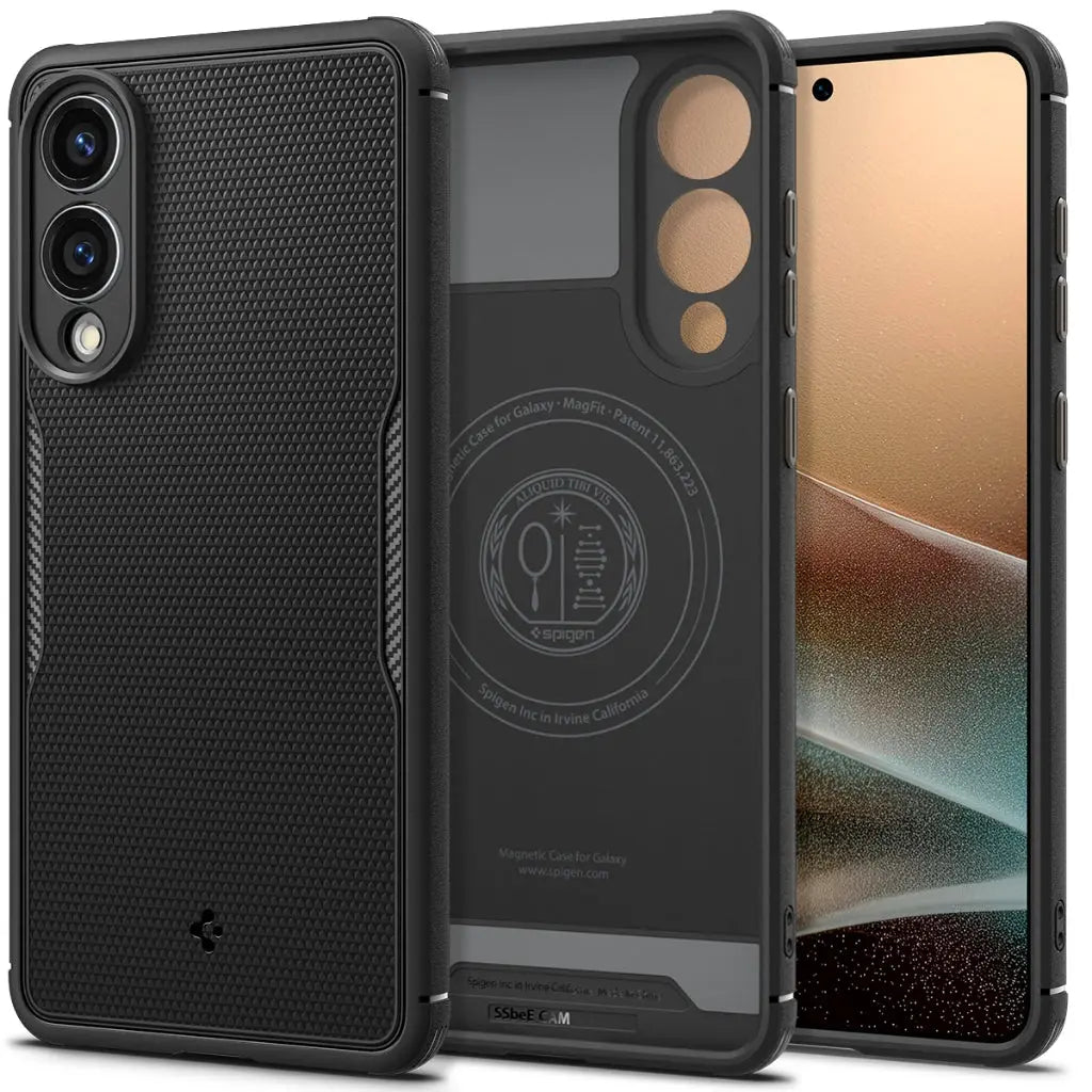 Spigen Samsung S25 Edge Case 6.7" Core Armor MagFit Magnetic Phone Case Textured Design Galaxy S25 Edge Case