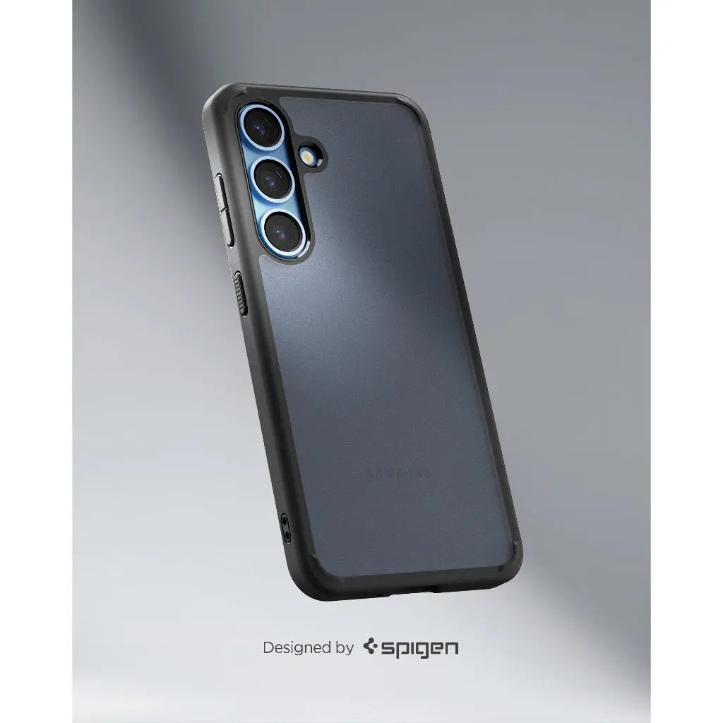 Spigen Samsung S25+ Case 6.7" Ultra Hybrid Frost Black Matte Drop Protection Semi-Transparent Samsung S25 Plus Case