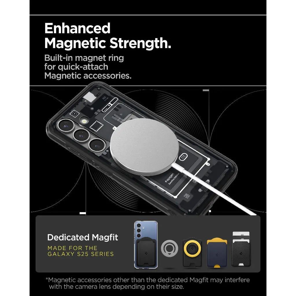 Spigen Samsung S25+ Case 6.7" Zero One Magfit Magnetic Phone Case Samsung S25 Plus Case Magsafe Case Samsung Case