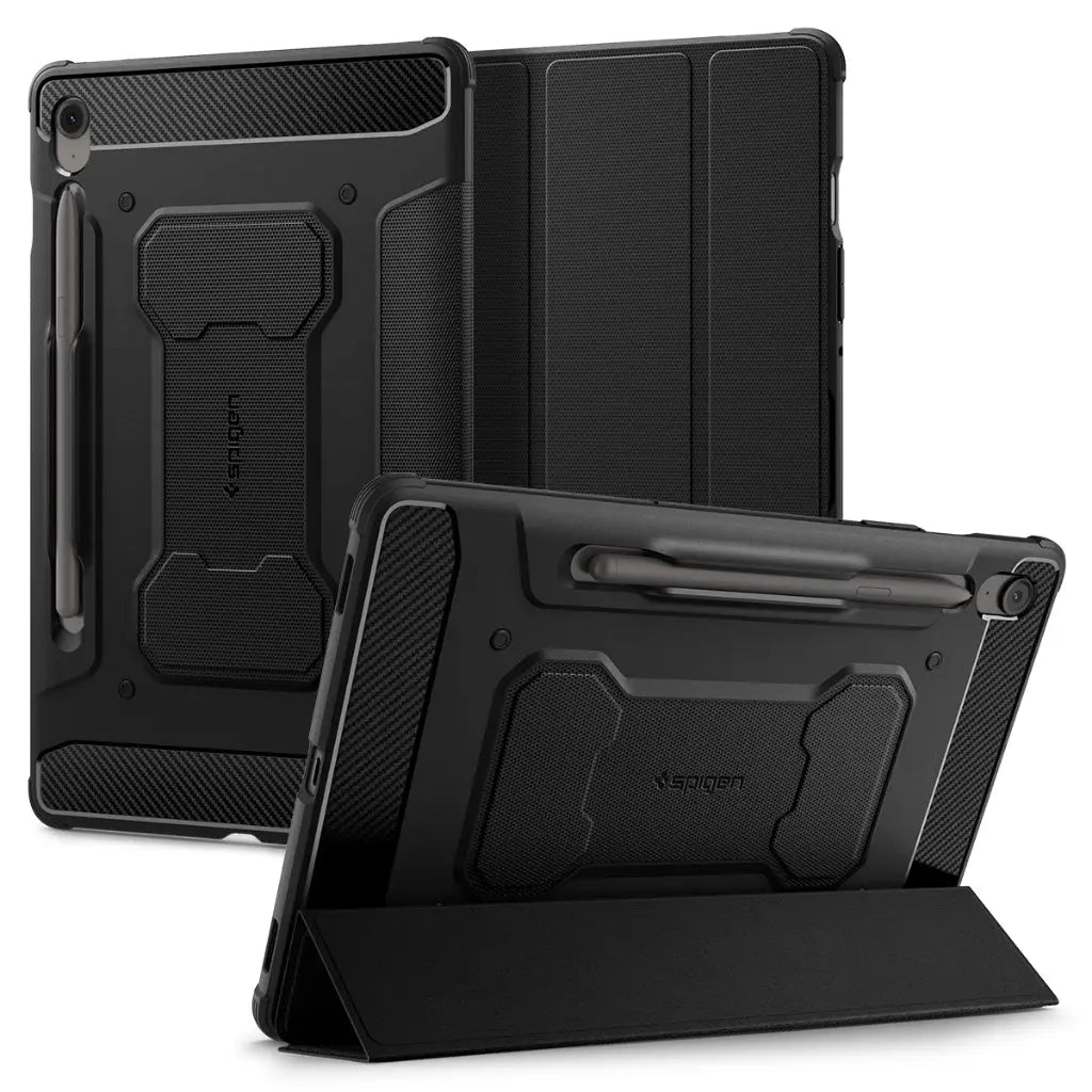 Spigen Samsung Tab S10 FE Case (2025) / S9 (2023) Rugged Armor Pro Tri-Fold Stand Galaxy Tab S10 FE / S9 Samsung Tablet