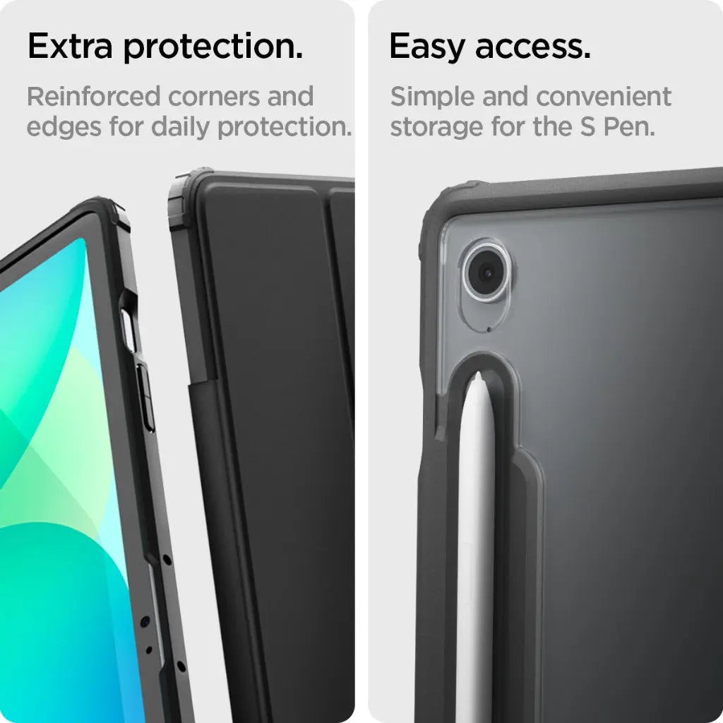 Spigen Samsung Tab S10 FE+ Case 13.1" (2025) Ultra Hybrid Pro Galaxy Tab S10 FE Plus Transparent Case Samsung Tablet