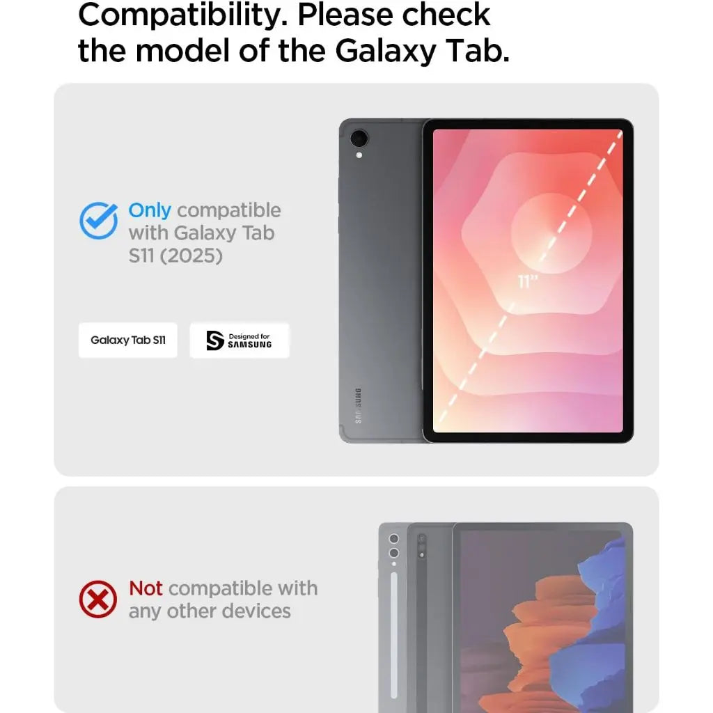 Spigen Samsung Tab S11 Case (2025) Rugged Armor Pro Galaxy Tab S11 Case Shockproof Trifold Stand Samsung Cover