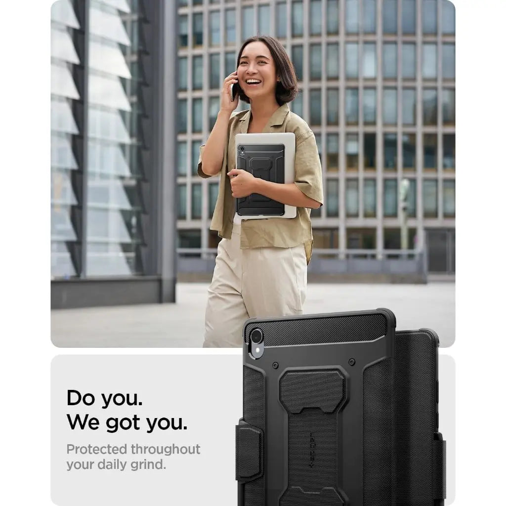 Spigen Samsung Tab S11 Case (2025) Rugged Armor Pro Galaxy Tab S11 Case Shockproof Trifold Stand Samsung Cover