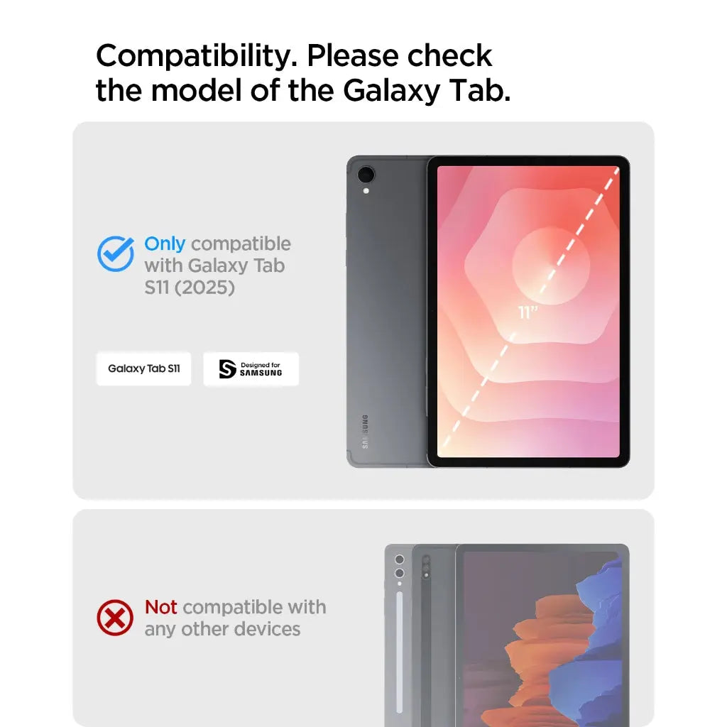 Spigen Samsung Tab S11 Case (2025) Tough Armor Pro Galaxy Tab S11 Case Shockproof Kickstand S Pen Holder Samsung Case