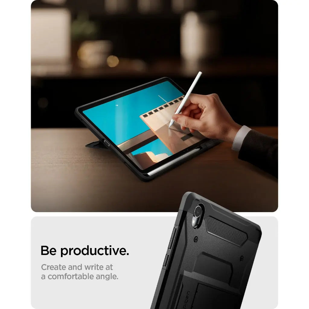 Spigen Samsung Tab S11 Case (2025) Tough Armor Pro Galaxy Tab S11 Case Shockproof Kickstand S Pen Holder Samsung Case