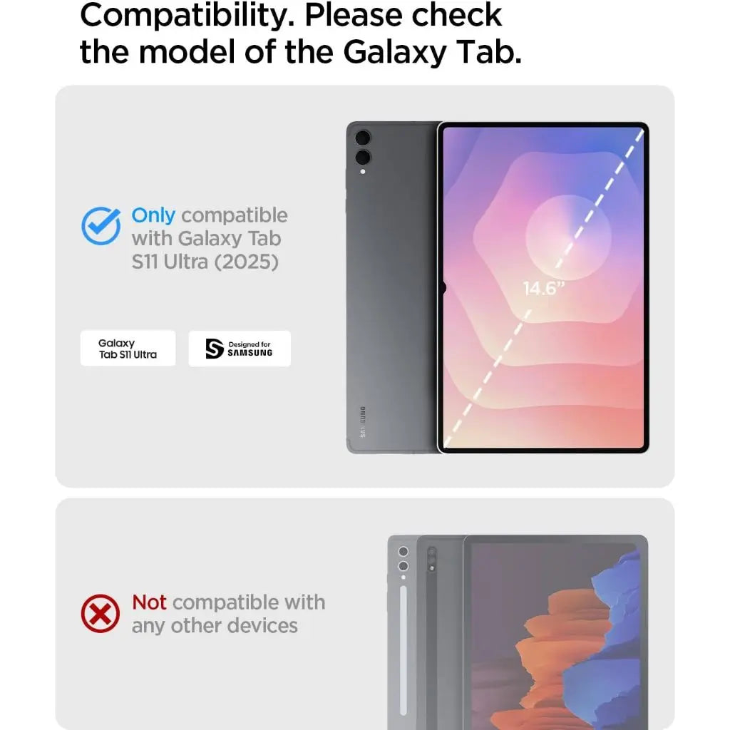 Spigen Samsung Tab S11 Ultra Case (2025) Rugged Armor Pro Galaxy Tab S11 Ultra Case Trifold Stand Samsung Cover