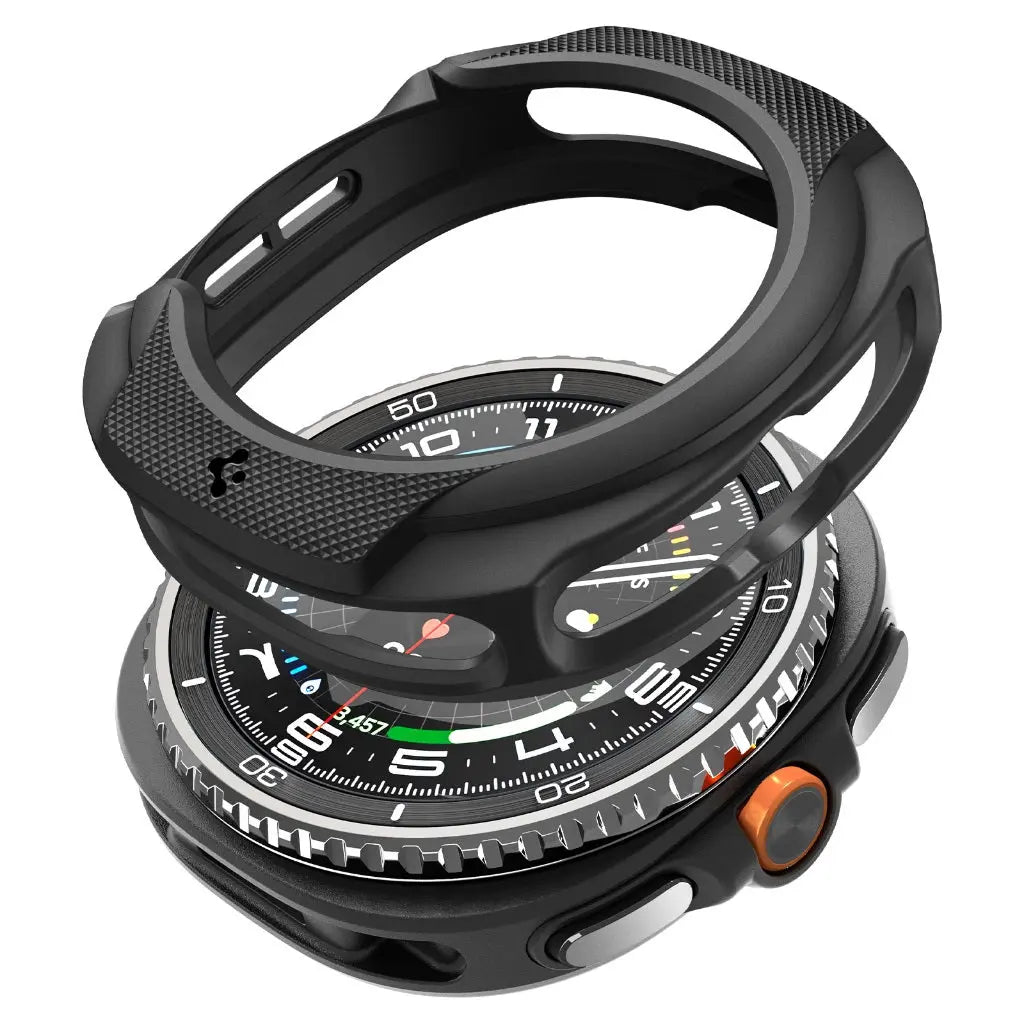 Spigen Samsung Watch 8 Classic (46mm) Case Liquid Air Samsung Casing Galaxy Watch 8 Classic Protective Matte Black Cover