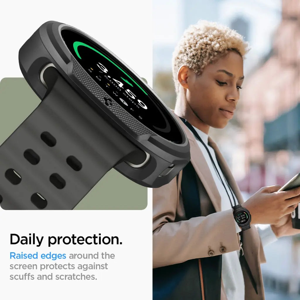 Spigen Samsung Watch 8 Classic (46mm) Case Liquid Air Samsung Casing Galaxy Watch 8 Classic Protective Matte Black Cover