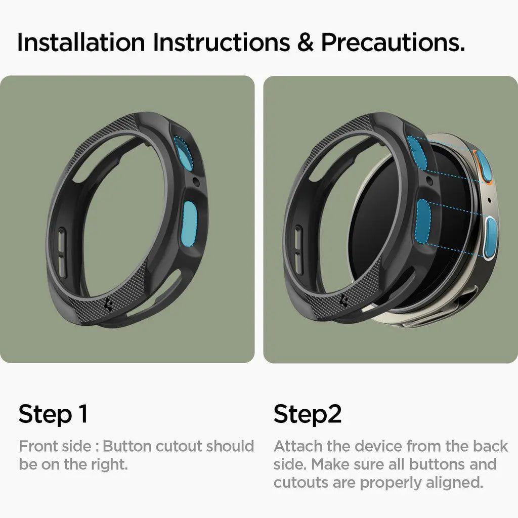 Spigen Samsung Watch 8 (40mm) Case Liquid Air Galaxy Watch 8 Casing Slim Protection Samsung Watch Cover