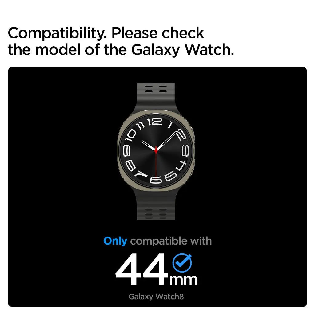 Spigen Samsung Watch 8 (44mm) Case Bezel Tune Pro Premium Stainless Steel Galaxy Watch Case Samsung Watch Casing