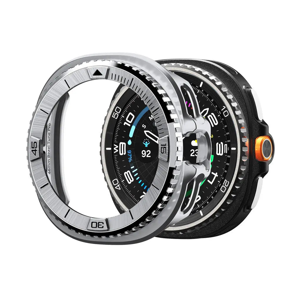 Spigen Samsung Watch 8 (44mm) Case Bezel Tune Pro Premium Stainless Steel Galaxy Watch Case Samsung Watch Casing