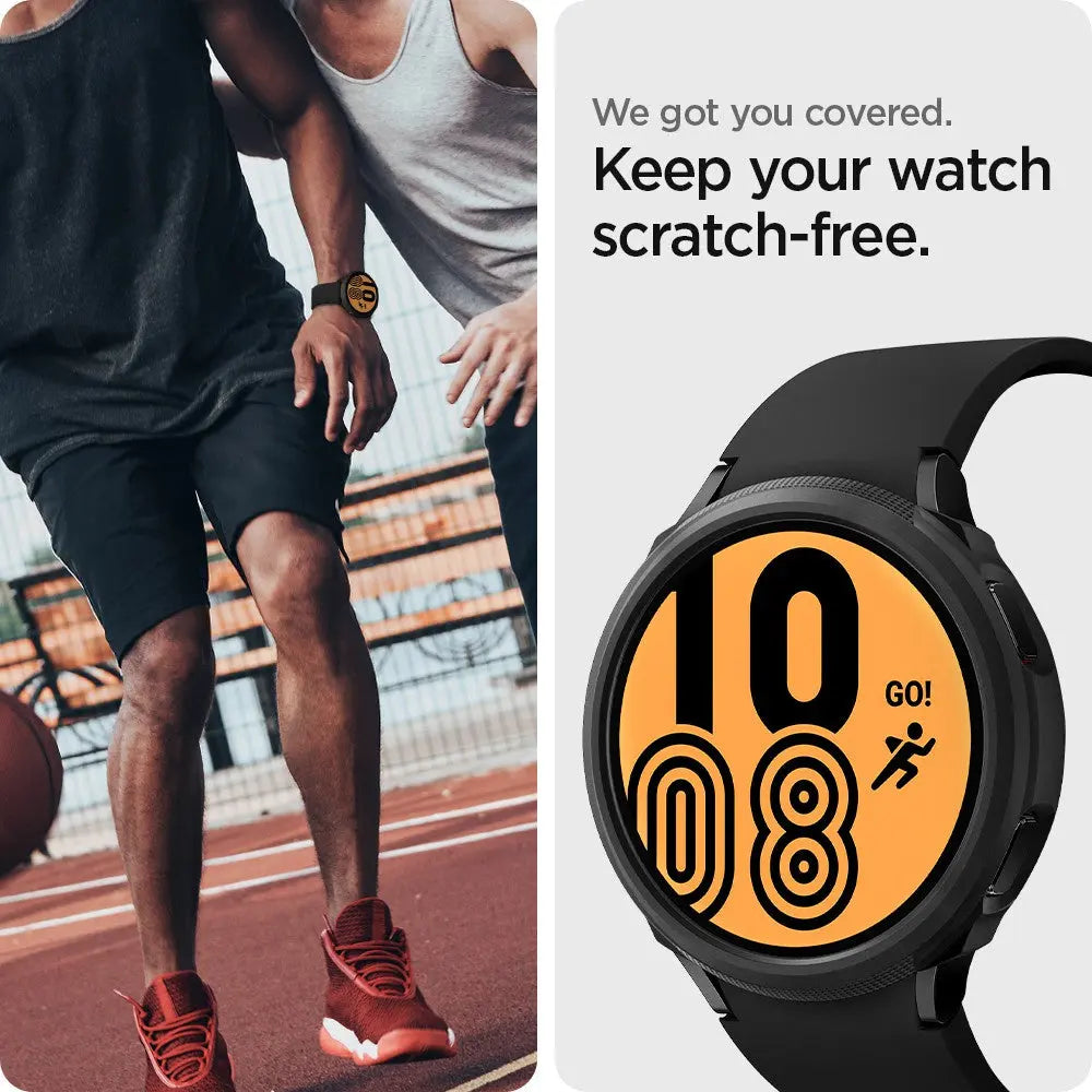 Spigen Samsung Watch FE / 5 / 4 (40mm) Case Liquid Air Galaxy Watch 40mm Casing Protective Matte Black Cover