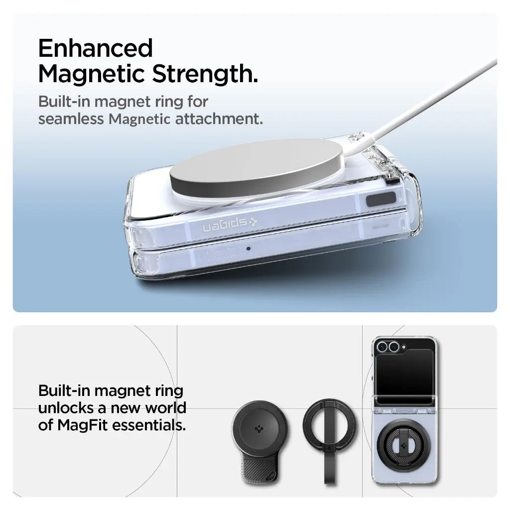 Spigen Samsung Z Flip 7 FE / Z Flip 6 Case Ultra Hybrid Pro MagFit Magnetic Phone Case Galaxy Z Flip 7 FE Casing