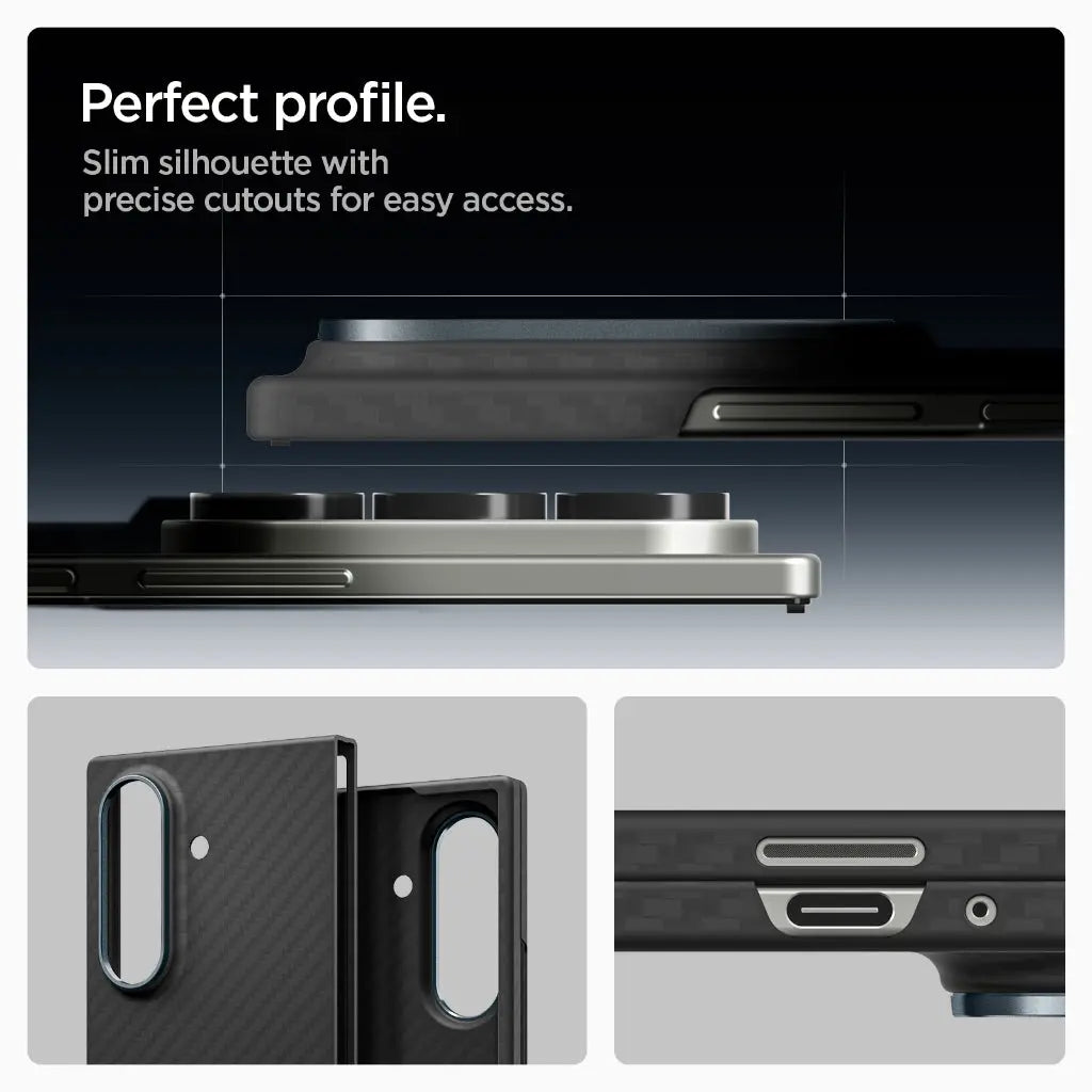 Spigen Samsung Z Fold 7 Case Air Skin Aramid Slim Scratch Protection Lightweight Thinness Samsung Galaxy Z Fold 7 Case