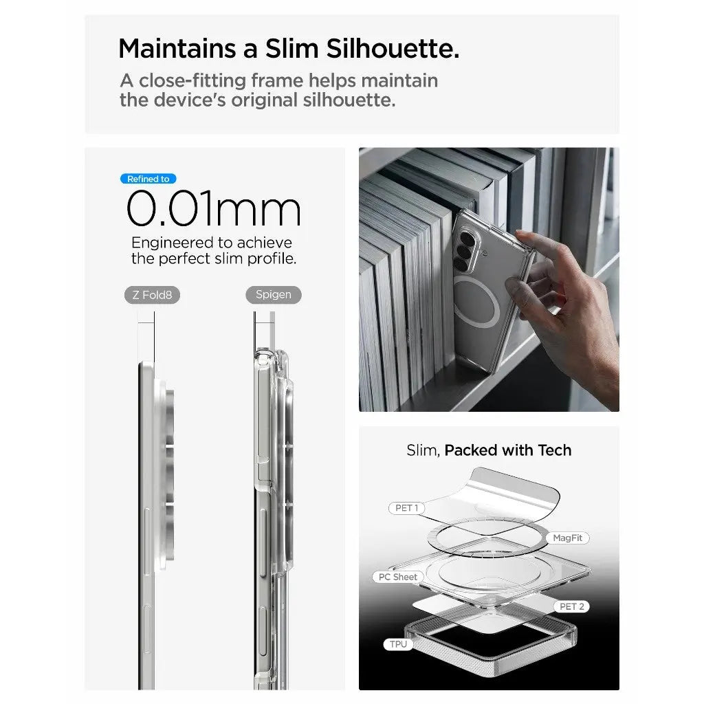 Spigen Samsung Z Fold 8 Ultra Case Ultra Hybrid Pro MagFit Magnetic Phone Case Galaxy Z Fold 8 Ultra