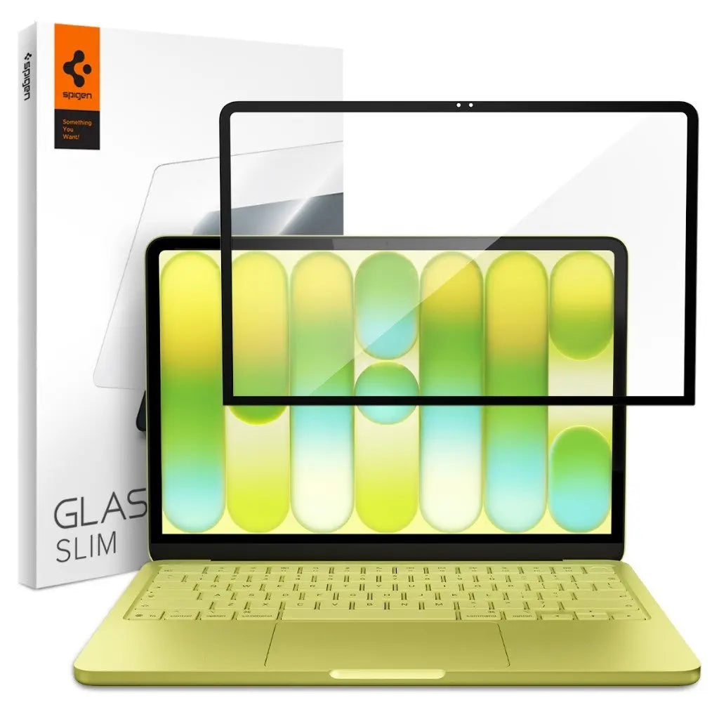 Spigen Screen Protector Tempered Glass Full Cover compatible with MacBook Neo 13