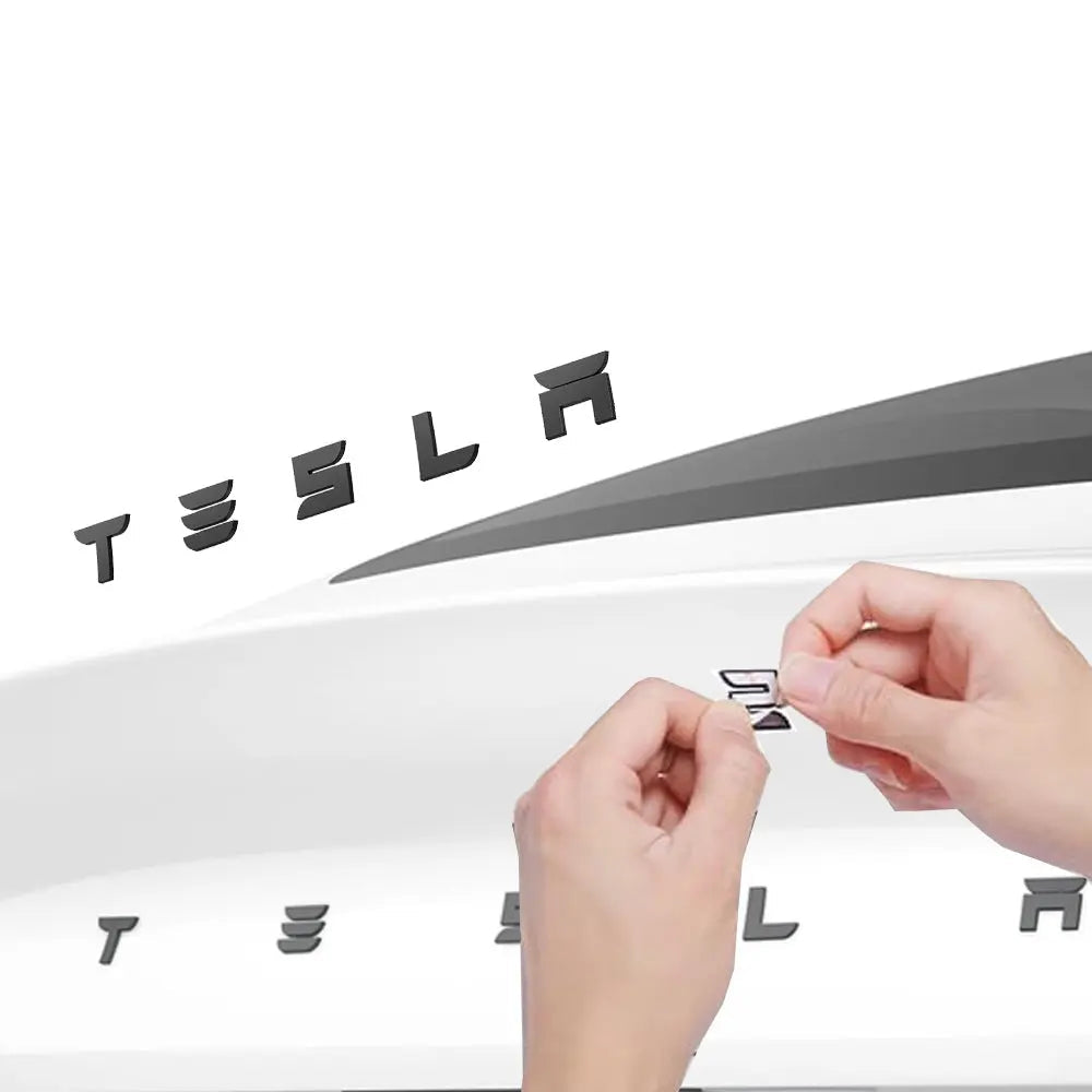 Spigen Tesla Model 3 (2025/2024) Refresh (Highland) Rear Emblem Logo Full Cover Sticker TO322H Tesla Accessories