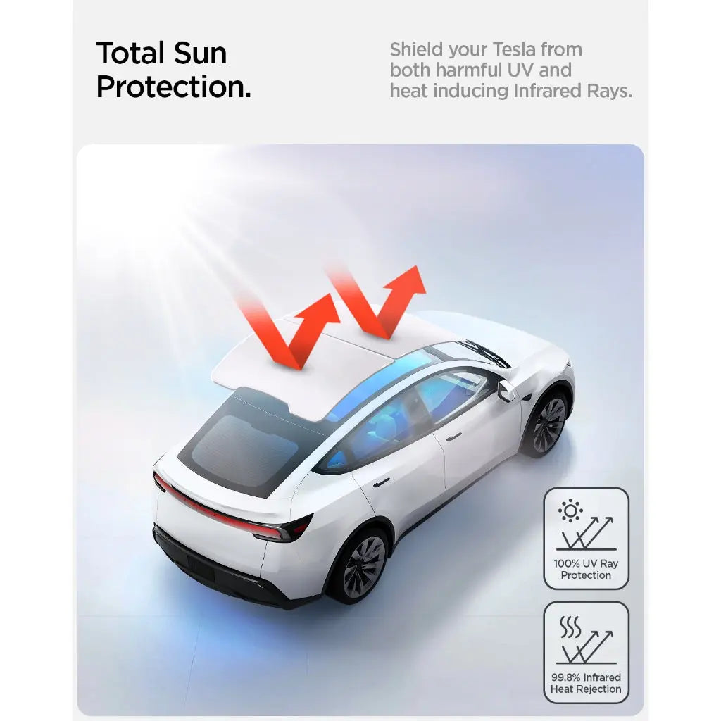 Spigen Tesla Model Y Juniper (2025/2026) Sun Shade CryoShade Car Roof UV Protection Sunshade Tesla Accessories TO26YJ