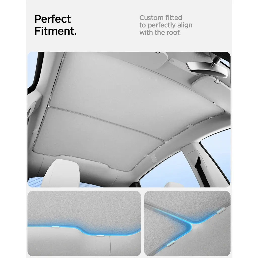 Spigen Tesla Model Y Juniper (2025/2026) Sun Shade CryoShade Car Roof UV Protection Sunshade Tesla Accessories TO26YJ