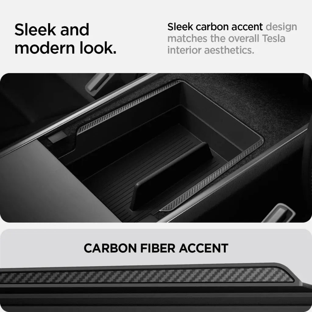Tesla Model Y / Model 3 Armrest Console Organizer - Spigen Singapore