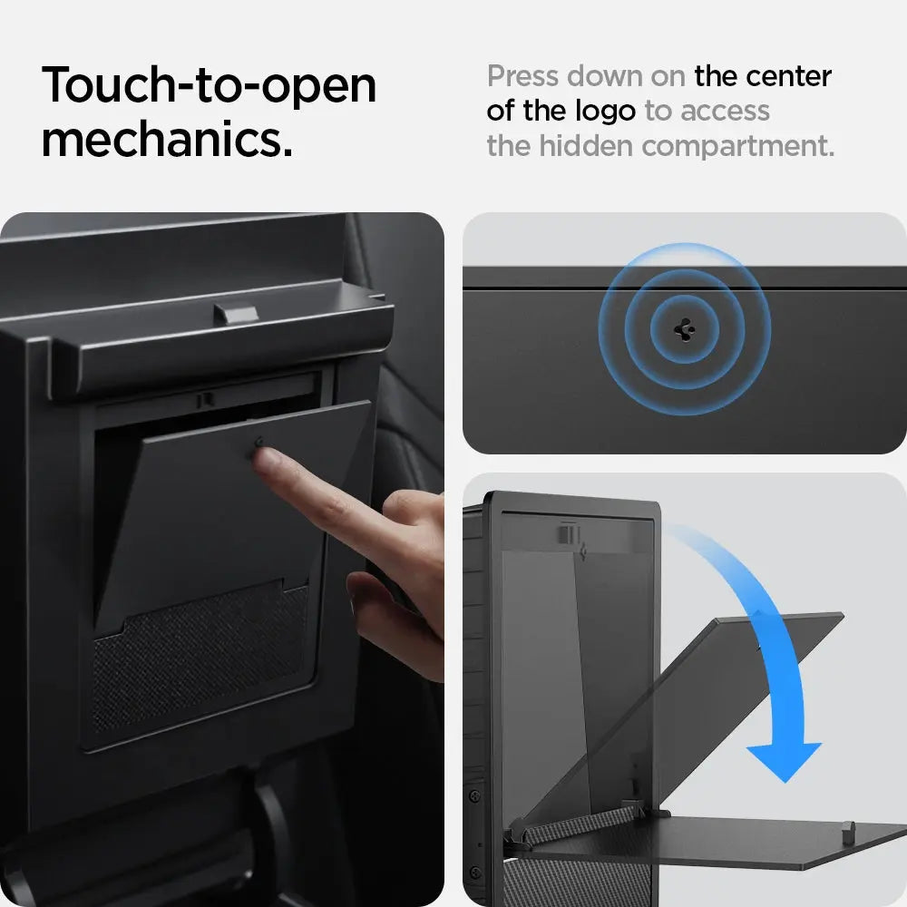 Spigen Tesla Model Y (2021-2025) / Model 3 (2021-2023) Center Console One Touch Hidden Storage Box Tesla Car Accessories