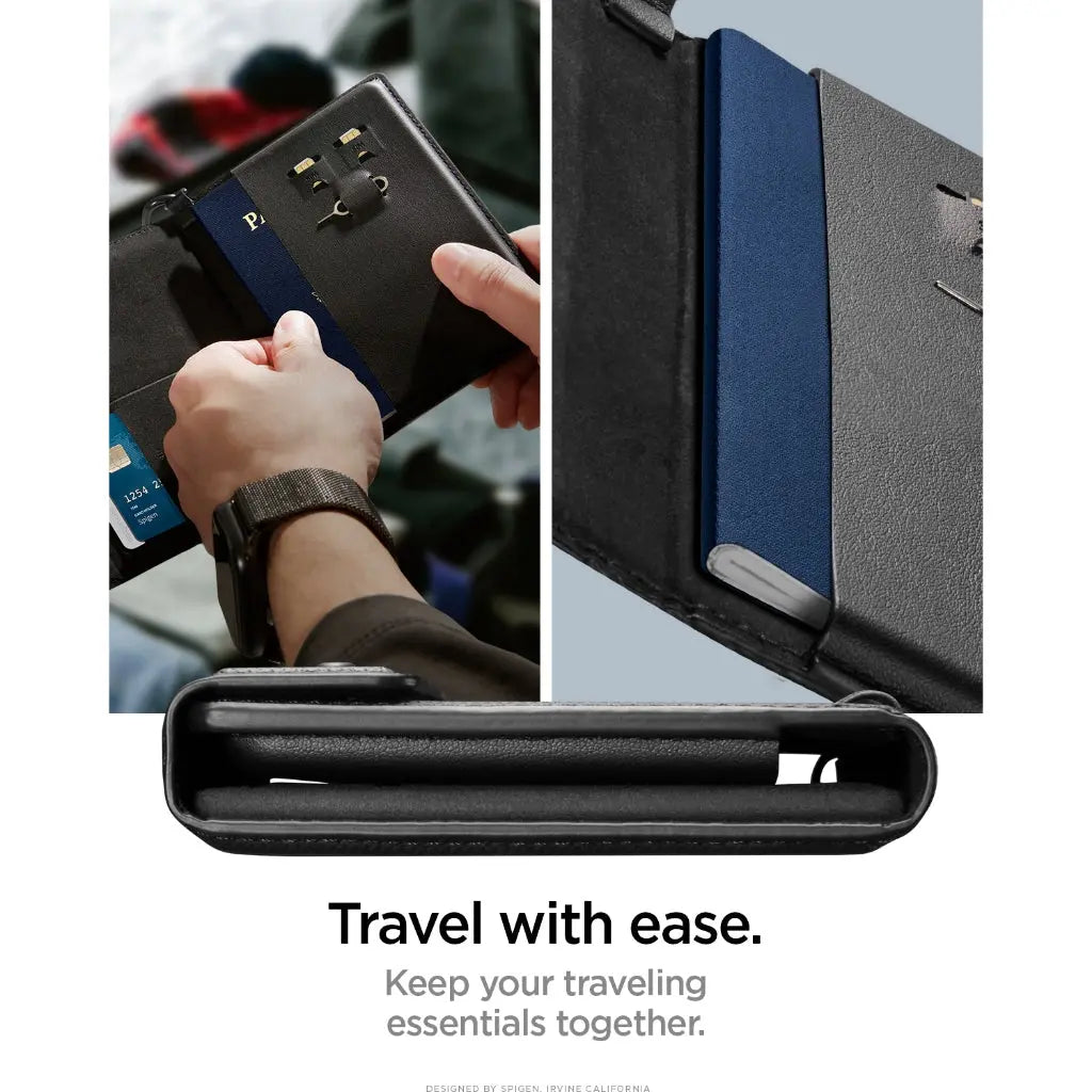 Spigen Universal Passport Holder AirTag Holder Card Holder Passport Cover Passport Wallet Passport Case Passport Pouch