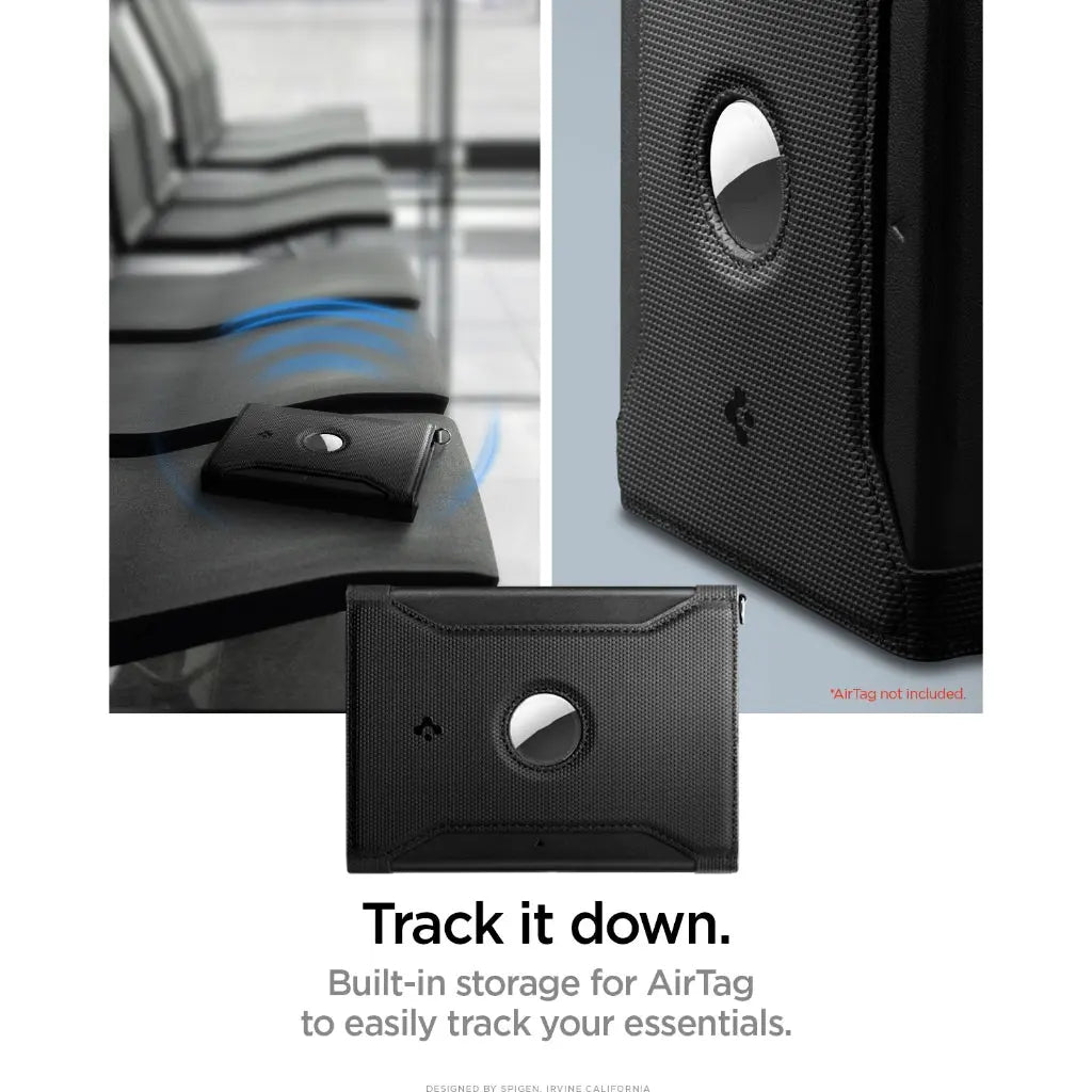 Spigen Universal Passport Holder AirTag Holder Card Holder Passport Cover Passport Wallet Passport Case Passport Pouch