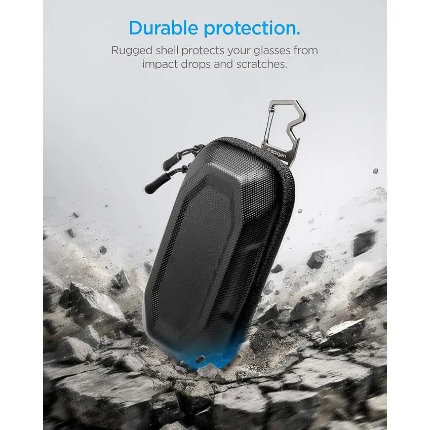 Spigen Universal Sunglasses Case Lock Fit Sunglasses Pouch with Carabiner Bottle Opener LF520