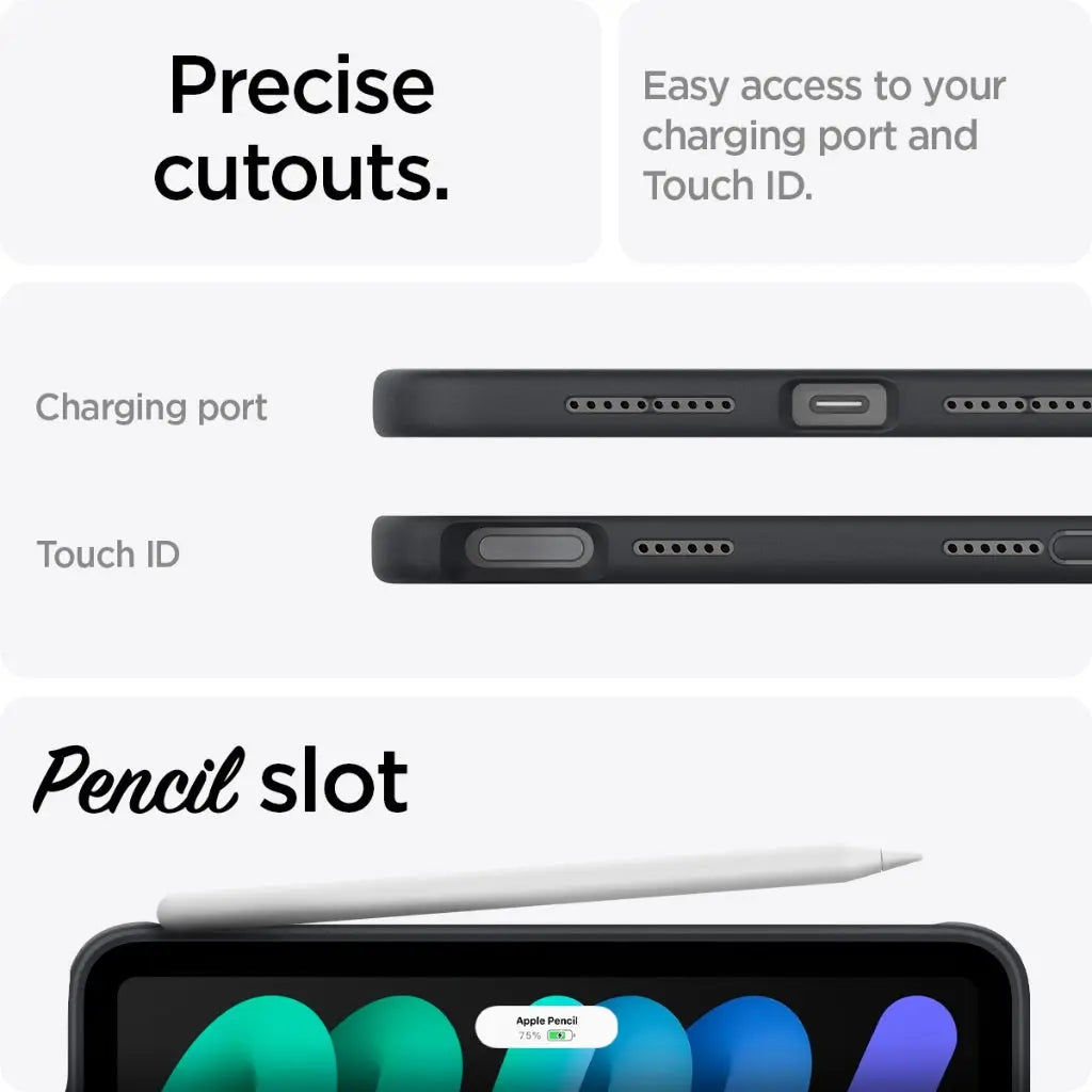 Spigen iPad Mini 7 Case (2024) / iPad Mini 6 Cover (2021) Nano Pop Casing with Drop Protection iPad Case