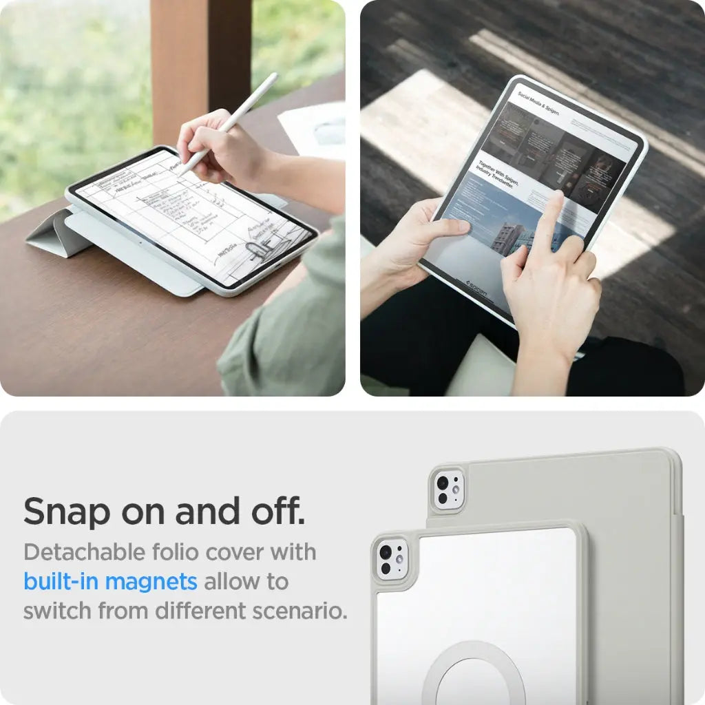 Spigen iPad Pro 11" Case (2024) Air Skin Pro OneTap Magnetic iPad Pro 11 inch Case Magnetic Case iPad Cover iPad Case
