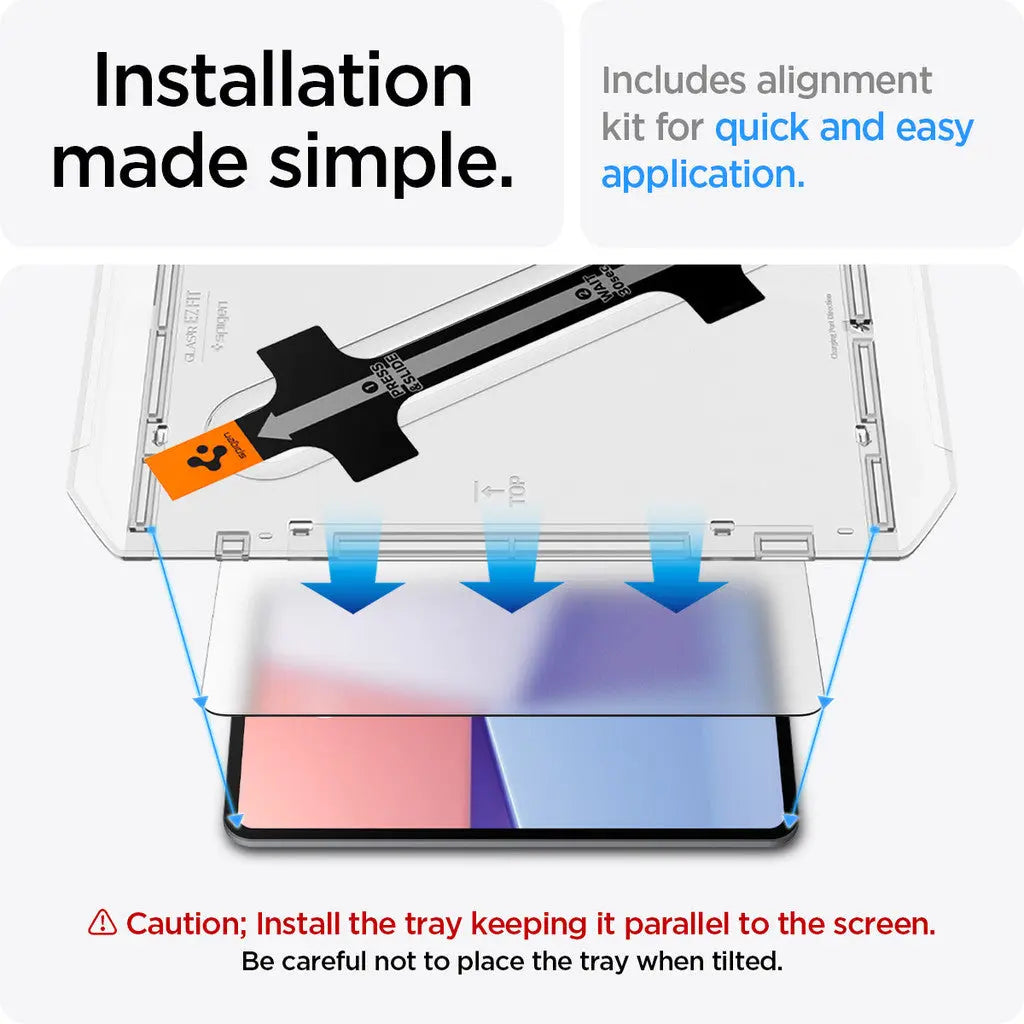 Spigen iPad Pro 11" (2024) Glas.tR EZ Fit Screen Protector iPad Pro 11" M4 (2024) Tempered Glass Auto Alignment Tray