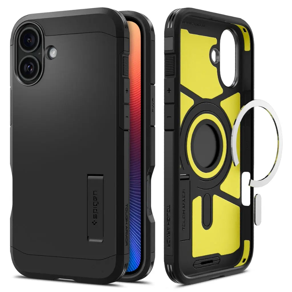 Spigen iPhone 16 Case 6.1" Tough Armor Magfit Casing Magnetic Phone Case Extreme Protection iPhone Cover