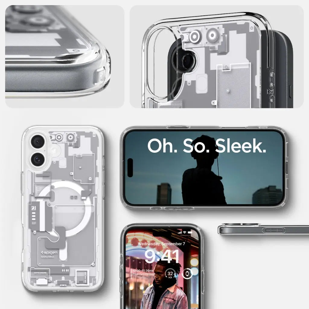 Spigen iPhone 16 Case 6.1" Ultra Hybrid Zero One Magfit Magnetic Phone Case Magnetic Casing iPhone Cover